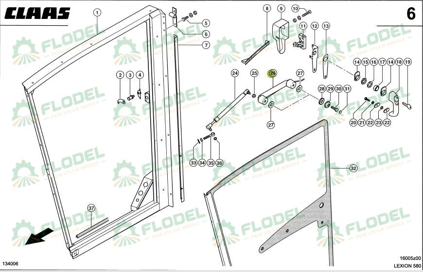 Tub usa combina CLAAS 0005468101 Original CLAAS