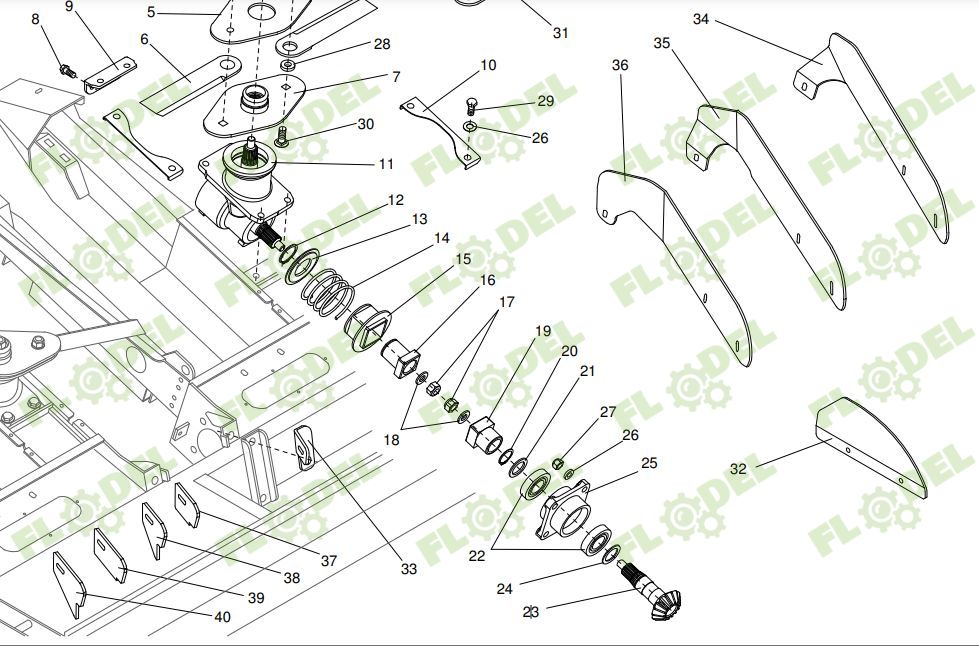 Distantier header porumb DOMINONI 11090