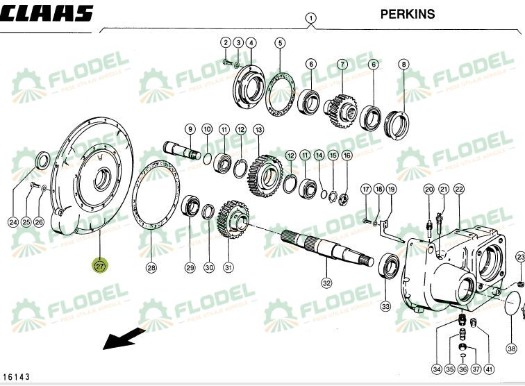 Carcasa cutie transfer CLAAS LEXION 669742 ORIGINAL CLAAS