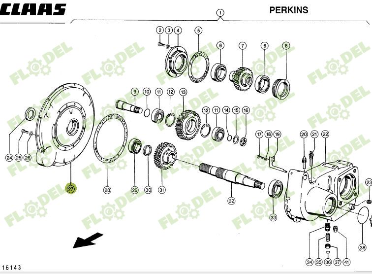 Carcasa cutie transfer CLAAS LEXION 669742 ORIGINAL CLAAS