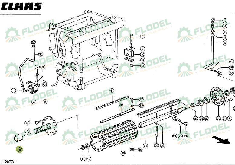 Bucsa distantiera CLAAS 984342 Original CLAAS