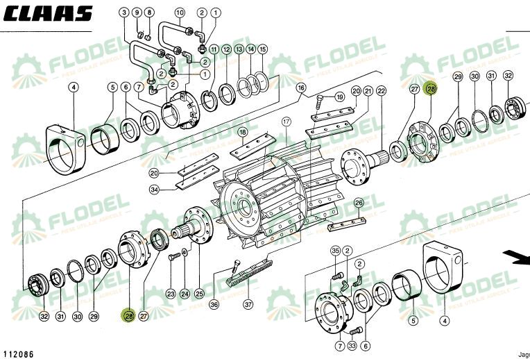 Carcasa rulment CLAAS JAGUAR 984731 Original CLAAS