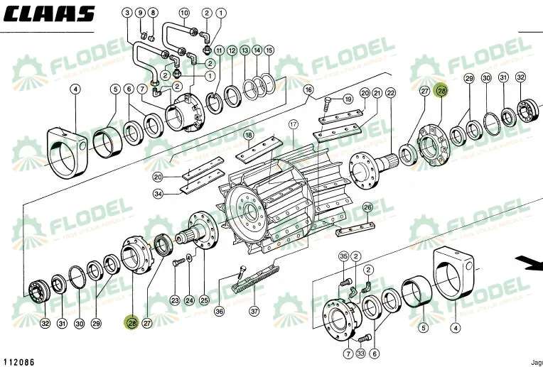 Carcasa rulment CLAAS JAGUAR 984731 Original CLAAS