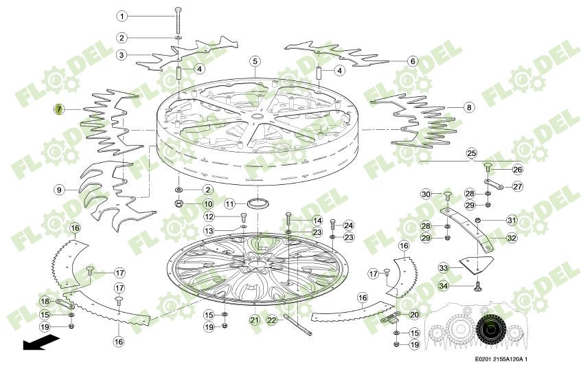 Segment header porumb CLAAS JAGUAR 498616 Original CLAAS