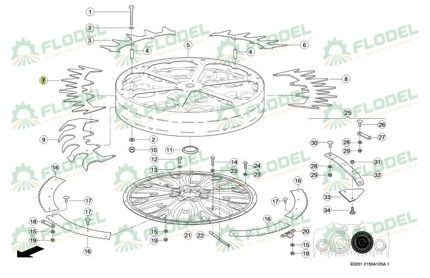 Segment header porumb CLAAS JAGUAR 498616 Original CLAAS