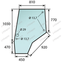 Geam usa stanga tractor MASSEY FERGUSON 4272774M1