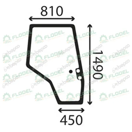 Geam usa dreapta tractor MASSEY FERGUSON 3902124M1