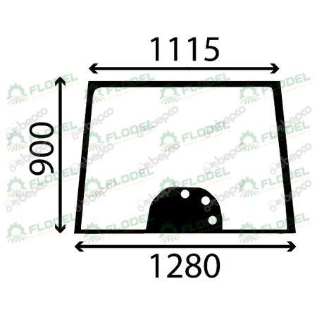 Parbriz tractor MASSEY FERGUSON 3777602M2