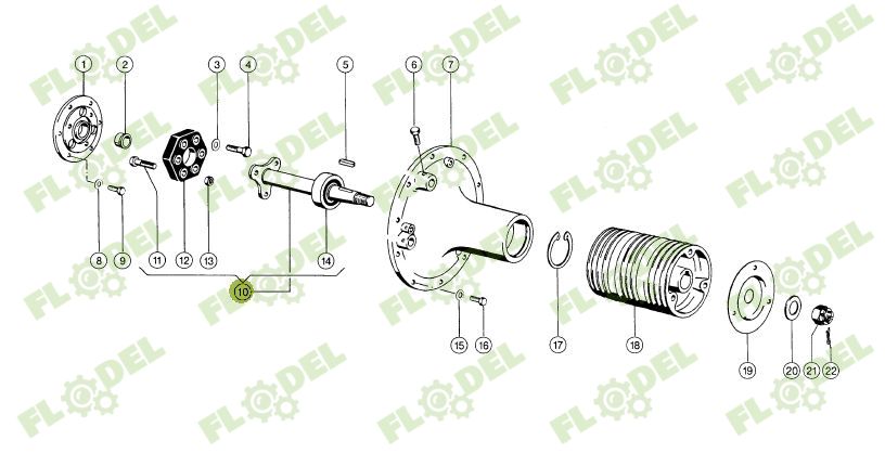 Ax motor combina CLAAS 609294