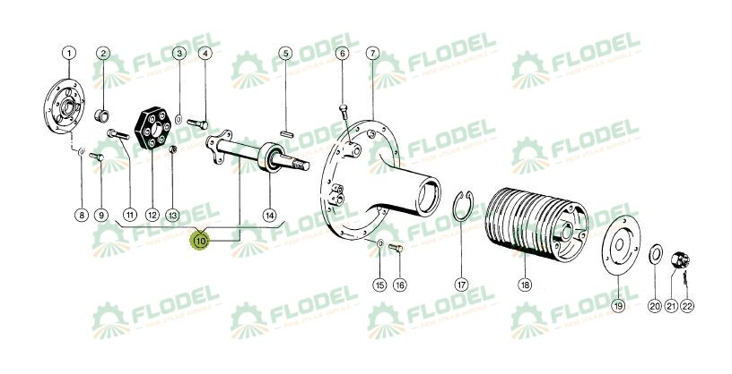 Ax motor combina CLAAS 609294