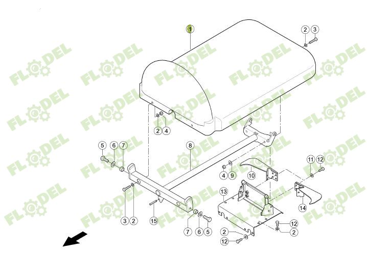 Capota CLAAS CONSPEED 0009977820 Original CLAAS