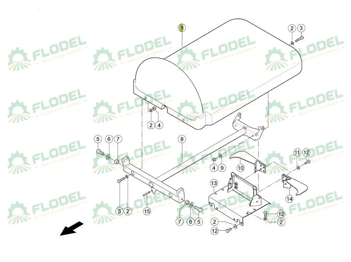Capota plastic header porumb CLAAS CONSPEED 995718 Original CLAAS