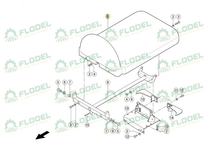 Capota plastic header porumb CLAAS CONSPEED 995718 Original CLAAS