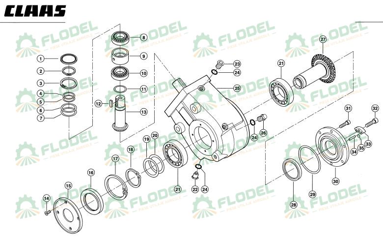 Reductor complet culegator porumb CLAAS CONSPEED 905827 Original CLAAS