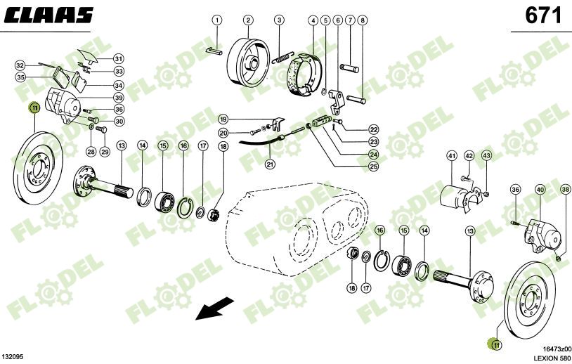 Disc frana combina CLAAS 750052