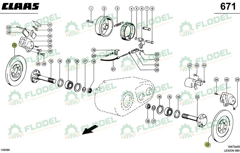 Disc frana combina CLAAS 750052