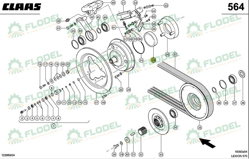 Piston 628747 Original CLAAS