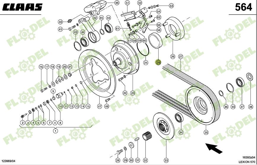 Piston 628747 Original CLAAS