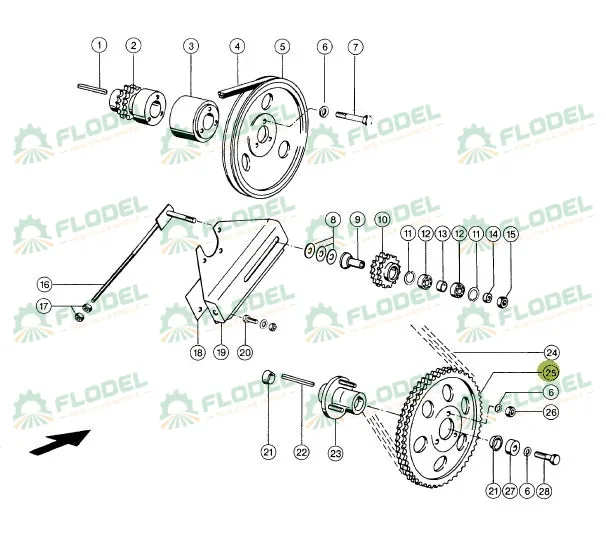 Pinion reductor Z64  combina CLAAS 603108 Original CLAAS