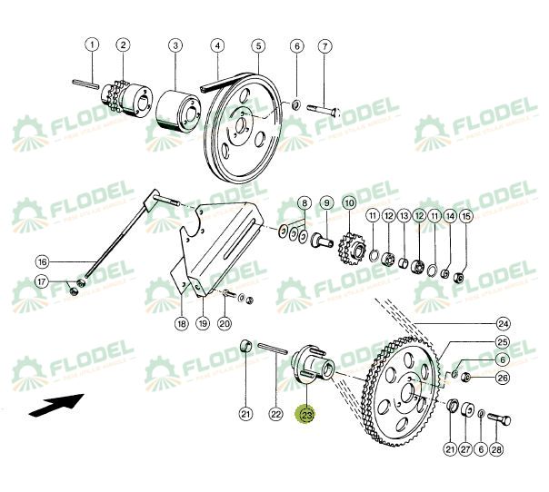Butuc preasamblat reductor combina CLAAS 603242