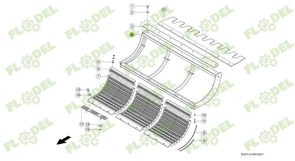 Cadru contrabatator combina CLAAS 662847