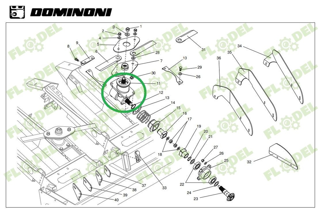 Grup tocator DOMINONI complet 10336 Original DOMINONI