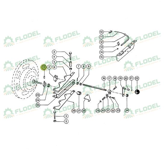 Stift de fixare elicoidal 0002150870 Original CLAAS