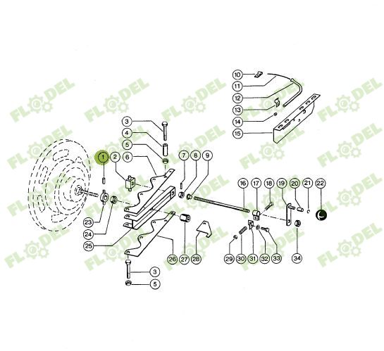Stift de fixare elicoidal 0002150870 Original CLAAS