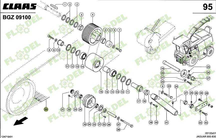 Curea principala CLAAS JAGUAR 0000677450 Original CLAAS