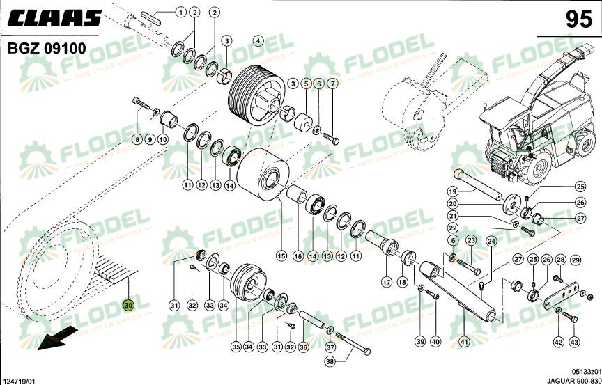 Curea principala CLAAS JAGUAR 0000677450 Original CLAAS