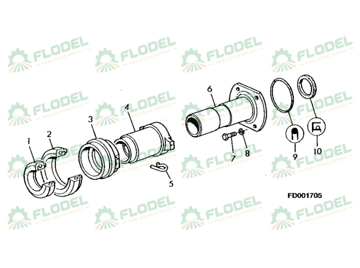 Ghidaj rulment presiune tractor CLAAS RENAULT 0011274370