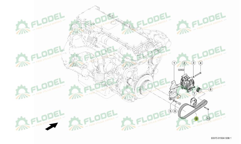Curea 10PK1270 Original CLAAS 0006708420