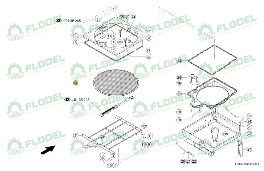 Banda etansare radiator CLAAS 0014973890 Original CLAAS