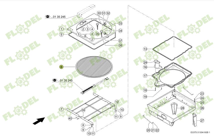 Banda etansare radiator CLAAS 0014973890 Original CLAAS