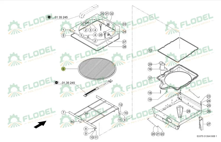 Banda etansare radiator CLAAS 0014973890 Original CLAAS