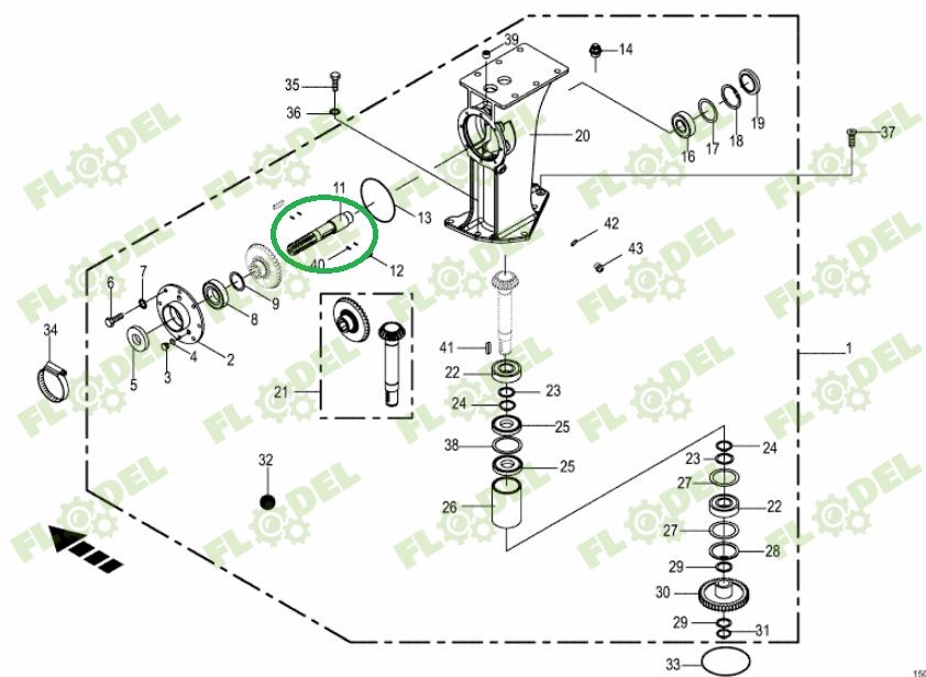 Ax cositoare KRONE 2933119