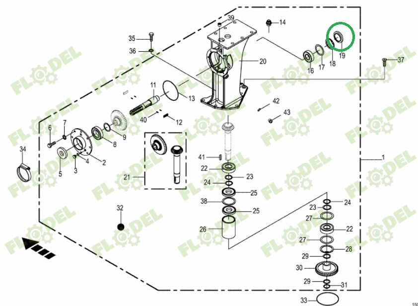 Simering cositoare KRONE 2888227