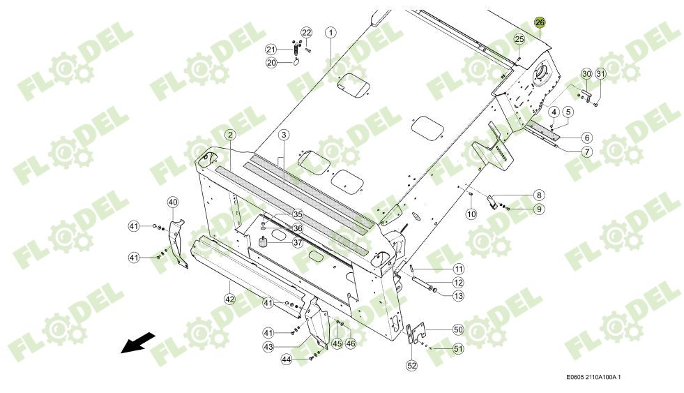 Tabla protectie CLAAS 0005328561 Original CLAAS