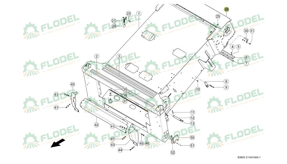Tabla protectie CLAAS 0005328561 Original CLAAS