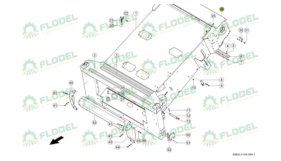 Tabla protectie CLAAS 0005328561 Original CLAAS