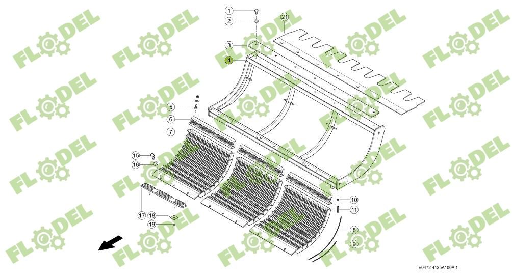 Cadru contrabatator CLAAS 0006628471 Original CLAAS
