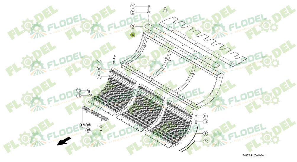 Cadru contrabatator CLAAS 0006628471 Original CLAAS