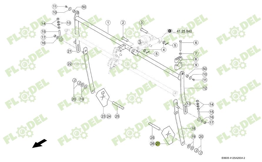 Tabla de acoperire CLAAS 0023110642 Original CLAAS
