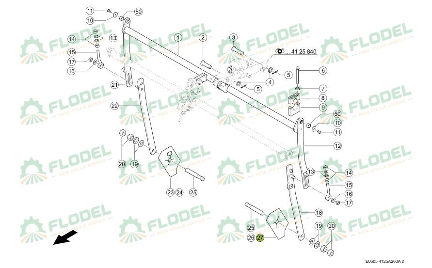 Tabla de acoperire CLAAS 0023110642 Original CLAAS