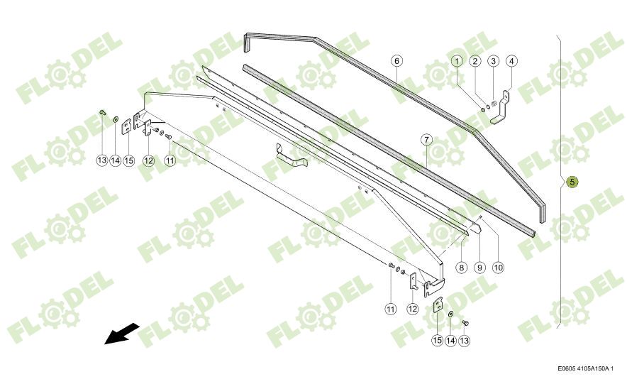 Clapeta tambur combina CLAAS 0027391460 Original CLAAS
