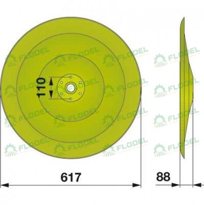 Disc tambur cositoare CLAAS 947442