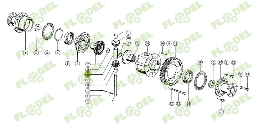 Bucsa diferential CLAAS 0006358840 Original CLAAS