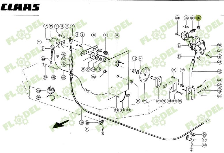 Adaptor mansa CLAAS 0000127040 Original CLAAS