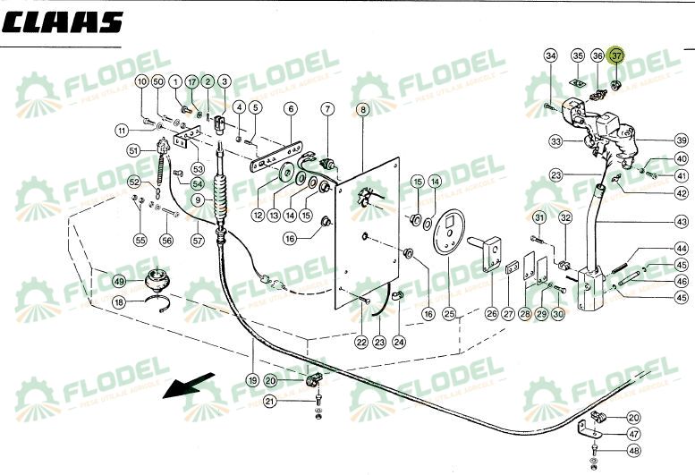 Adaptor mansa CLAAS 0000127040 Original CLAAS