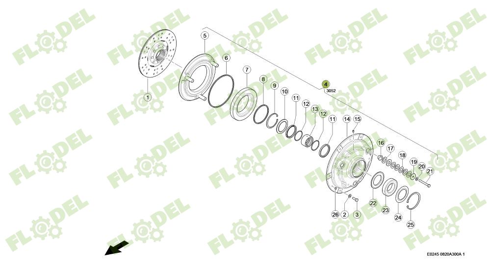 Ambreiaj hidraulic CLAAS 0006651306 Original CLAAS 